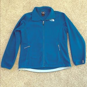 The North Face Large Turquoise Fleece Zip Jacket